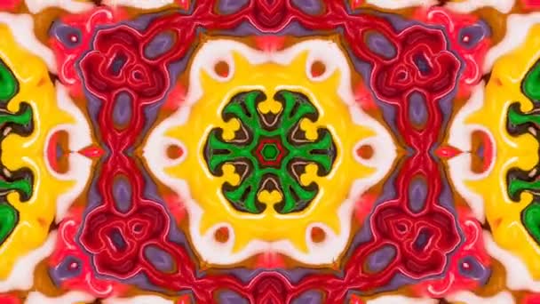 Abstract Colorful Kaleidoscope Background Photo — Stock Video