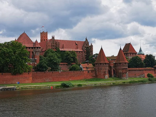 Исторический Замок Тевтонского Ордена Мальборке Польша — стоковое фото