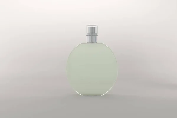 Uma Renderização Frasco Perfume Isolado Fundo Branco — Fotografia de Stock