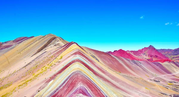 Montaña Vinicunca También Conocida Como Montaña Arco Iris Región Del — Foto de Stock