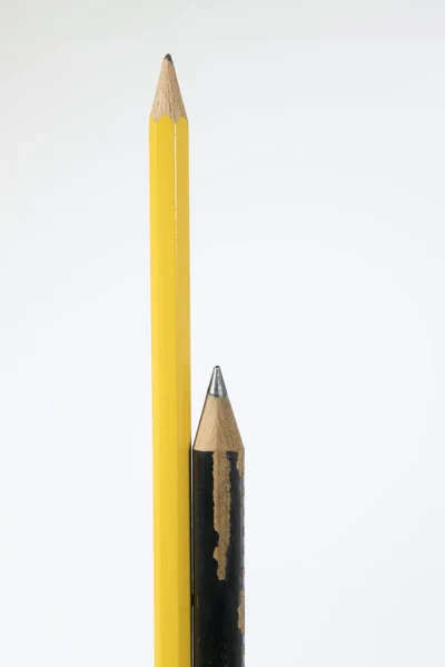 Sharp Pencils Large Short Black Yellow Guatemala Central America — Stock Photo, Image