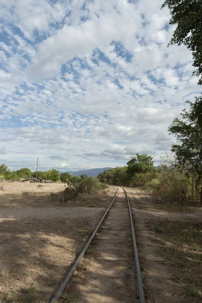 Ржавый Поезд Старая Железная Дорога Guatemala Progreso Central Felica — стоковое фото