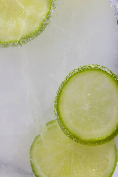 Lemon Ice Cube Citrus Limon Impulsive Art Central America — Stock Photo, Image