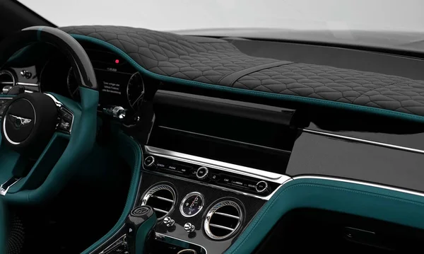 메시에 Oct 2021 Bentley Continental Gtc Mansory Modern Car Interior — 스톡 사진