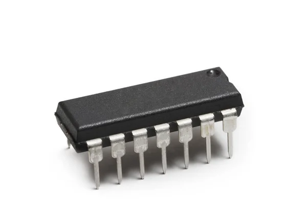Pin Integrated Circuit White Background — Stock Photo, Image