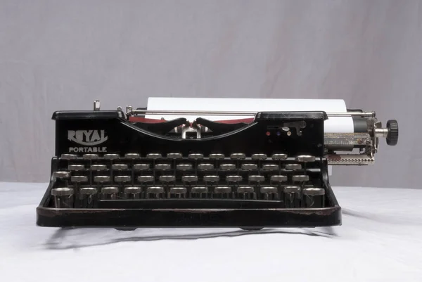 Keyboard Typewriter Keys Detail Evolution Technology Writing Old Typewriter Type — Stock Photo, Image