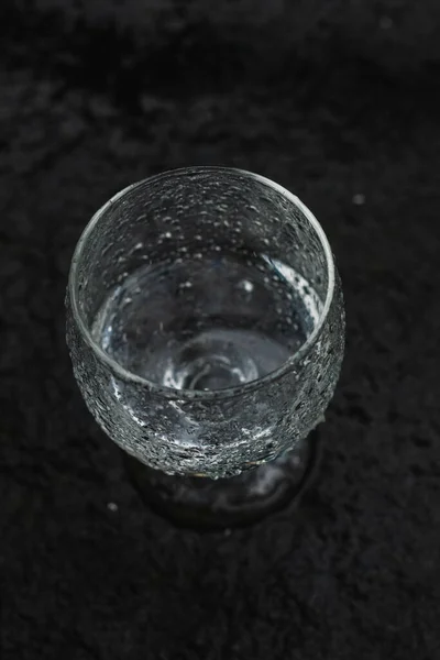 Een Closeup Van Een Drinkglas — Stockfoto