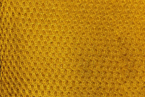 Żółty Wzór Tkaniny Teksturowane Tło Uroczym Modnym Wzorem — Zdjęcie stockowe