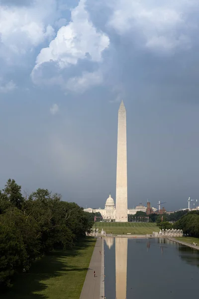 Een Verticale Opname Van Het Lincoln Memorial Washington Verenigde Staten — Stockfoto
