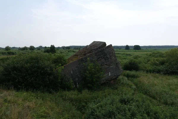 Goniadz Poland Jul 2021 Goniadz Poland July 2021 Polish Casemate — Stock Photo, Image