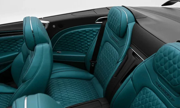 메시에 Oct 2021 Bentley Continental Gtc Mansory Modern Car Interior — 스톡 사진