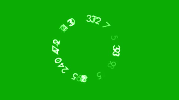 Abstrakcyjne Tło Liczbami Symbolami — Wideo stockowe