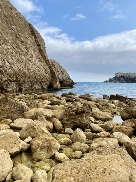 Colpo Verticale Una Spiaggia — Foto Stock