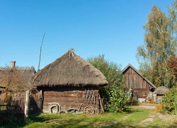 Kuligow Polónia Outubro 2021 Edifícios Agrícolas Museu Livre Durante Outono — Fotografia de Stock