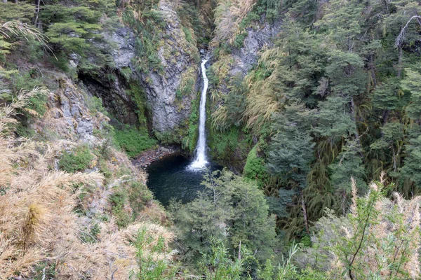 Ein Malerischer Blick Auf Einen Wasserfall Wald Argentinien — Stockfoto