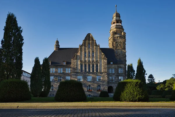 Prächtige Südfassade Des Wittenberger Rathauses Horizontale Aufnahme — Stockfoto