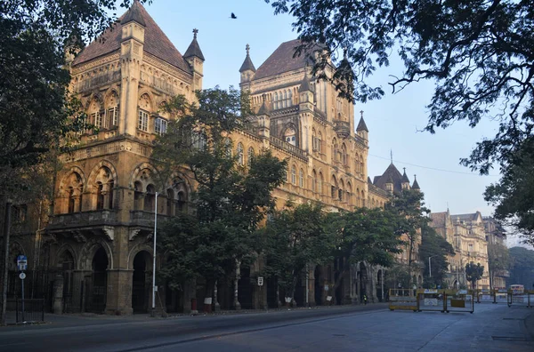 Híres Mumbai Műemlék Épületek Építészeti Részletei India — Stock Fotó