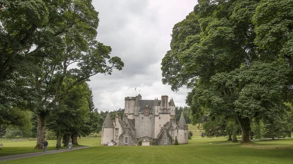 Beautiful Cloudy View Castle Fraser — Stock Photo, Image