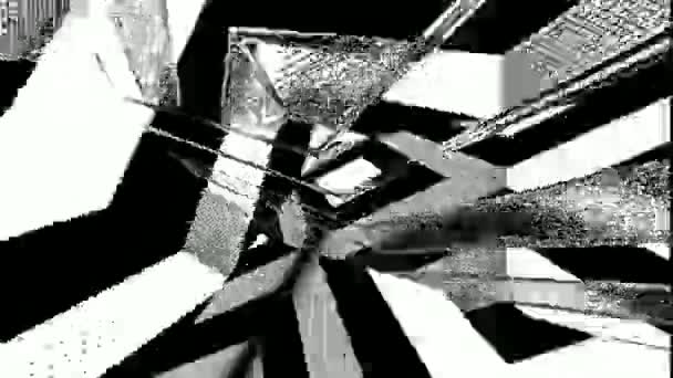 抽象的な背景 モノクロームの質感 黒と白の質感の壁 — ストック動画