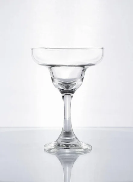 Gobelet Verre Façonné Pour Margarita Sur Fond Blanc — Photo