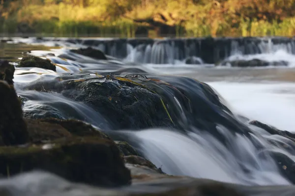 Detailní Záběr Vodopádů Řece Dobra Chorvatsku — Stock fotografie