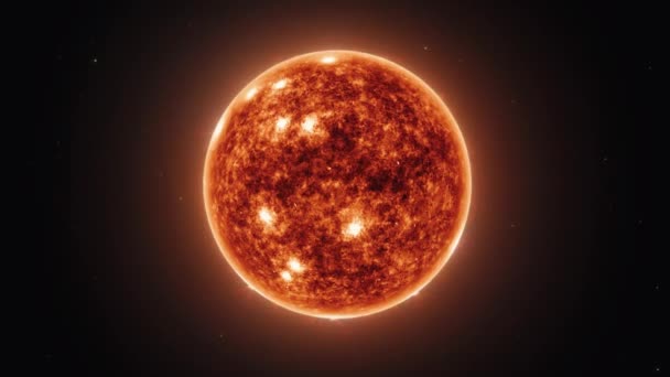 Ilustração Marte Lua Espaço Sol Galáxia Planeta Estrelas Sistema Solar — Vídeo de Stock