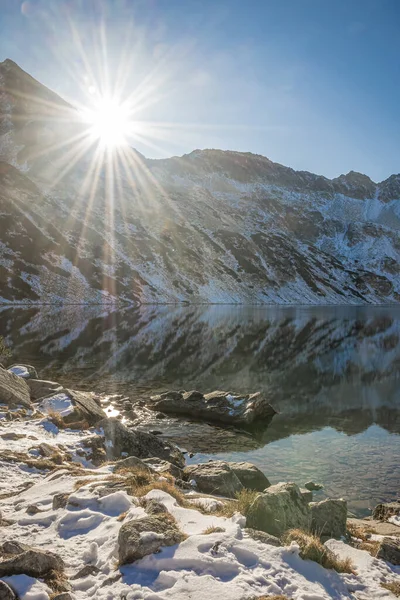 Viiden Järven Laakso Tai Dolina Pieciu Stawow Tatra Vuoristossa Puola — kuvapankkivalokuva