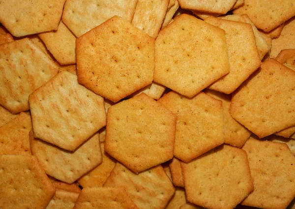 Een Close Shot Van Vele Crackers — Stockfoto
