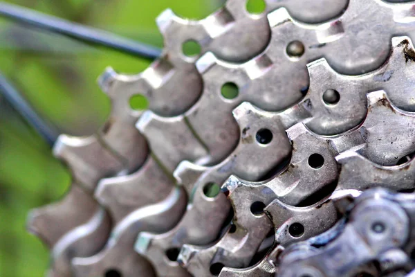 Bisiklet Nesnelerinin Yakın Çekim Görüntüsü — Stok fotoğraf