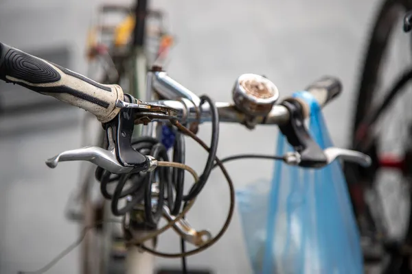 Close Uma Bicicleta — Fotografia de Stock