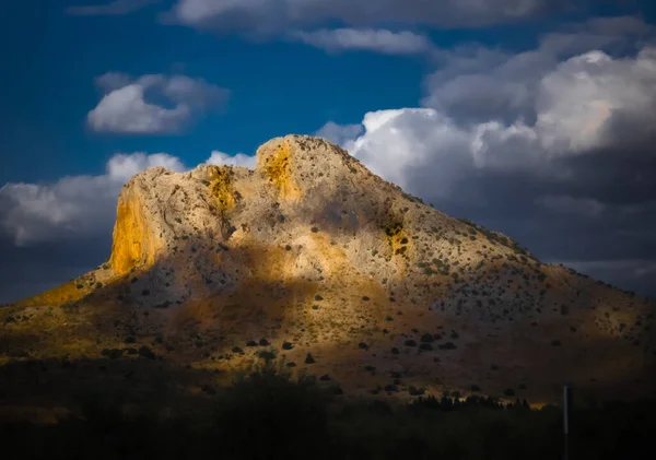Der Berg Unter Dem Himmel Antequera Malaga — Stockfoto