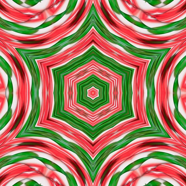 Abstract Kaleidoscope Background Red Green Colors — Stock Photo, Image