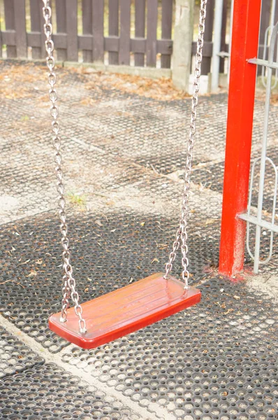 Parque Infantil Con Una Valla — Foto de Stock