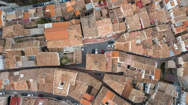 Una Vista Aérea Pequeño Pueblo Albacete Ferez —  Fotos de Stock