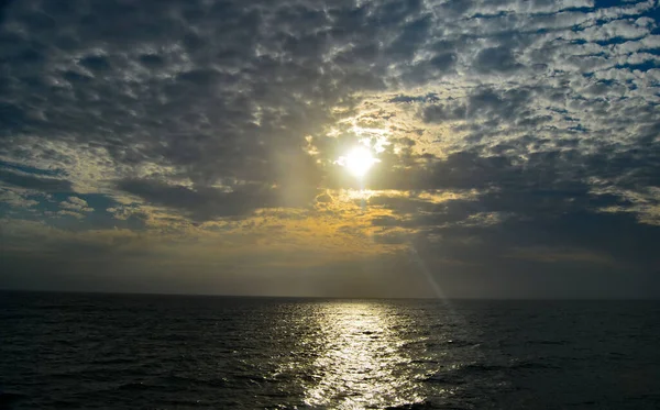 Belle Vue Sur Coucher Soleil Reflétée Sur Mer Nambie — Photo