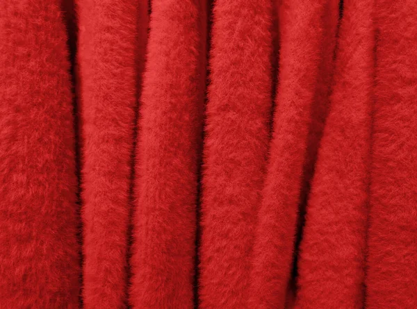 Zagreb Kroatien Okt 2021 Red Fuzzy Warmer Pullover Stoff Ideal — Stockfoto