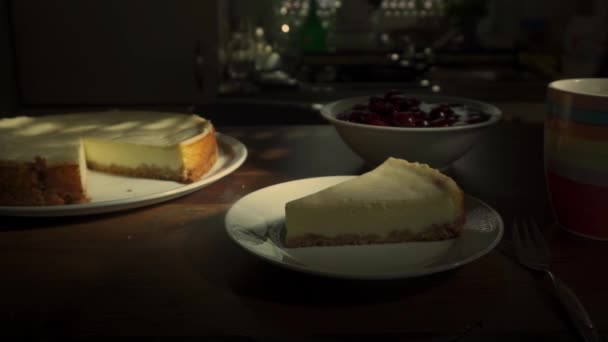 Tort Delicios Ciocolată Smântână — Videoclip de stoc