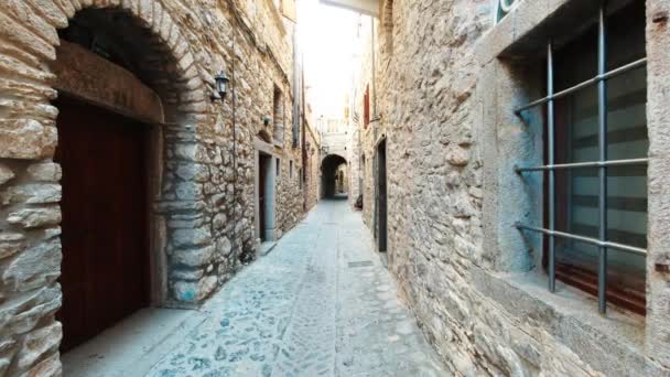Kudüs Srail Deki Eski Ortaçağ Sokağı — Stok video