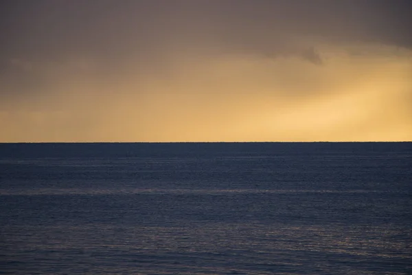 Pôr Sol Fundo Mar Negro Vista Para Pôr Sol Paisagem — Fotografia de Stock