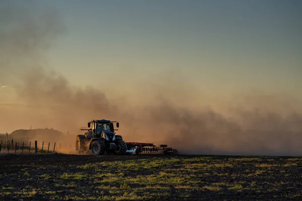 Firmat Argentina Sep 2021 Tractor Araña Suelo Preparación Para Sembrar — Foto de Stock