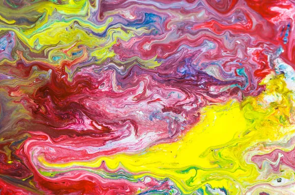 Eine Aufnahme Eines Farbenfrohen Abstrakten Musters Das Mit Aquarellen Gemalt — Stockfoto