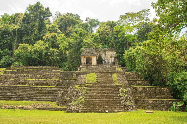 Palenque Archeologické Naleziště Mexiku — Stock fotografie