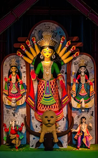 Supremo Shakti Maa Durga Adorato Nella Massima Devozione Nella Religione — Foto Stock