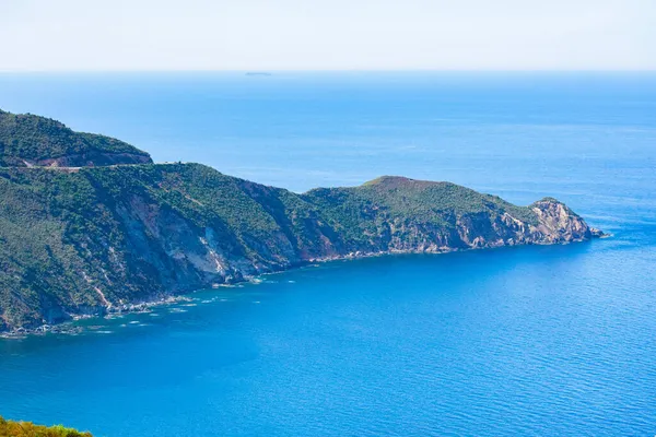 Vista Panorâmica Praia Tamanart Collo Argélia — Fotografia de Stock