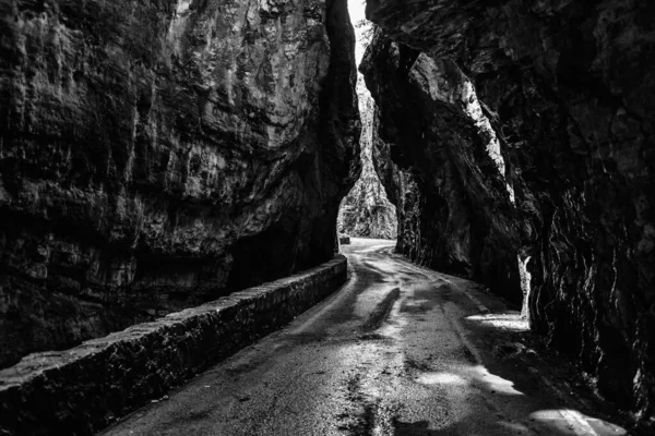 Ein Schöner Blick Auf Eine Strada Della Forra Italien Einem — Stockfoto