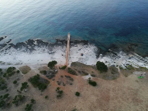 Eine Luftaufnahme Der Küste Bei Tag — Stockfoto