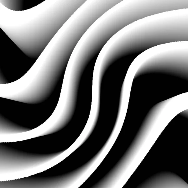 Greyscale Rendering Abstract Wavy Patterns — Stock Photo, Image