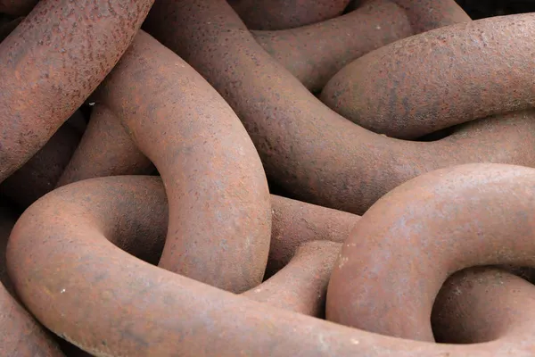 Old Big Ship Rusty Chain — Stock Photo, Image