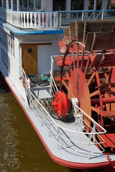 Hamburg Alemanha Maio 2017 Navio Vapor Mississippi Queen Doca Hafencity — Fotografia de Stock