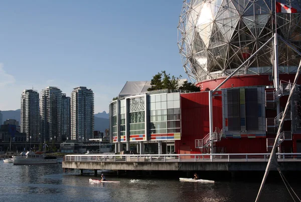 Vancouver Canada Липня 2021 Науковий Світ Тихоокеанський Океан Човнами Ванкувері — стокове фото